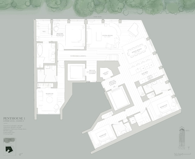 33 Park Row Unit Ph1, New York City, NY 10038 - view of property floor plan