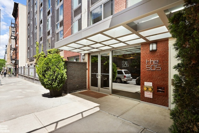 505 W 47th St Unit Ph2S, New York City, NY 10036 - entrance to property with brick siding