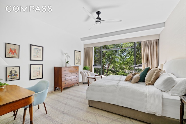 90 Furman St Unit N107, New York City, NY 11201 - bedroom featuring a ceiling fan