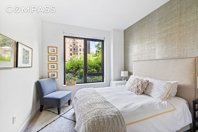 90 Furman St Unit N107, New York City, NY 11201 - bedroom with baseboards and wood finished floors