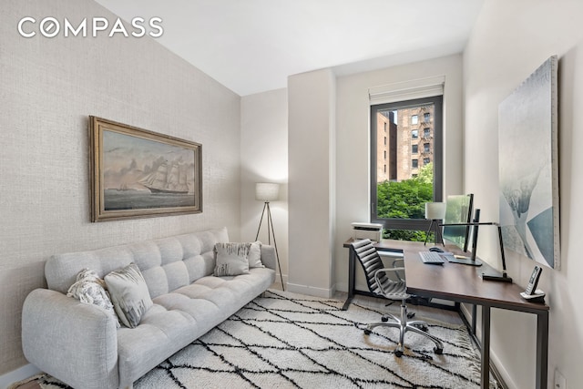 90 Furman St Unit N107, New York City, NY 11201 - home office featuring baseboards