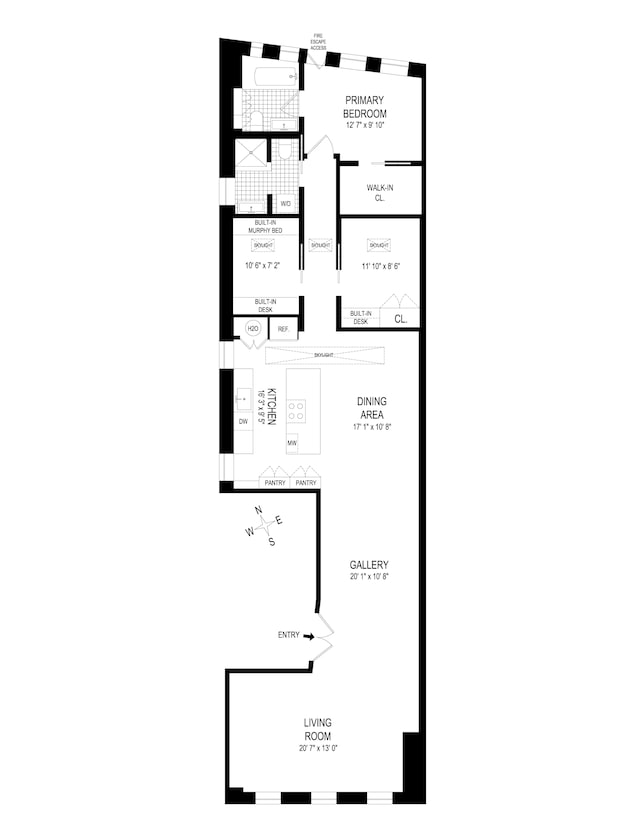 46 Great Jones St Unit 7, New York City, NY 10012 - property floor plan