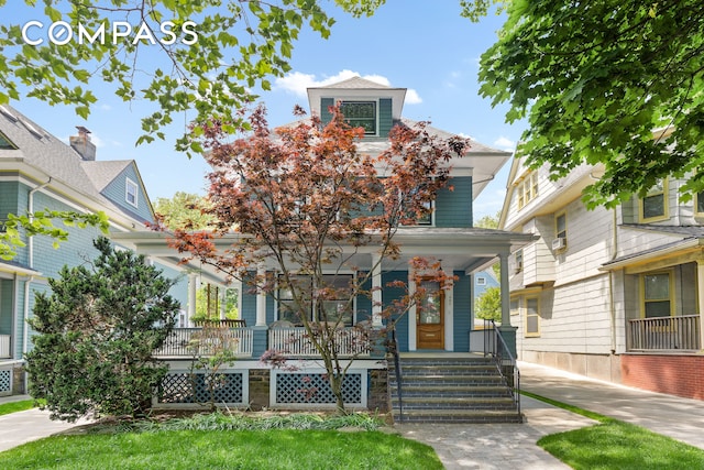 492 Westminster Rd, New York City, NY 11218 - traditional style home featuring a porch