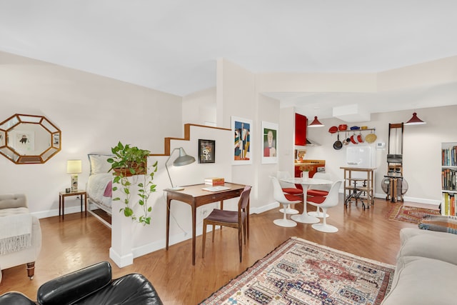 22 Irving Pl Unit 1E, New York City, NY 10003 - living room featuring wood finished floors and baseboards