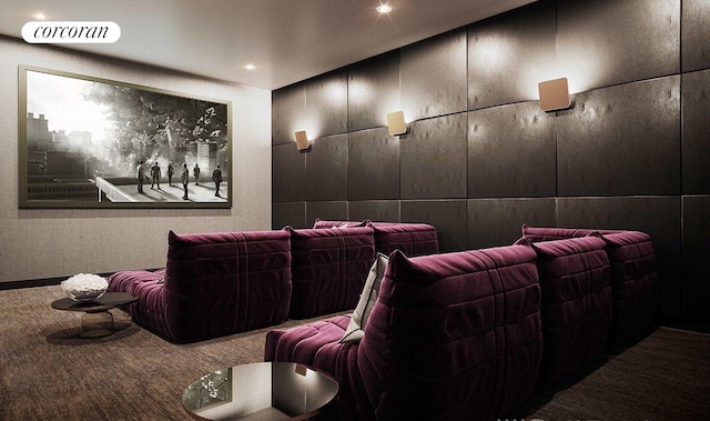 91 Leonard St Unit 7H, New York City, NY 10013 - view of carpeted cinema