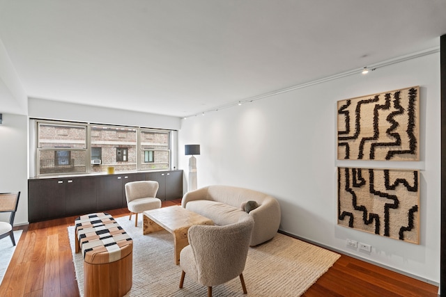 40 E 78th St Unit 7-H, New York City, NY 10075 - sitting room featuring wood finished floors and track lighting