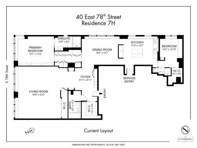 40 E 78th St Unit 7-H, New York City, NY 10075 - home floor plan