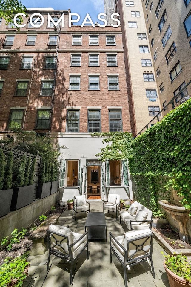 46 E 71st St, New York City, NY 10021 - view of patio with an outdoor hangout area