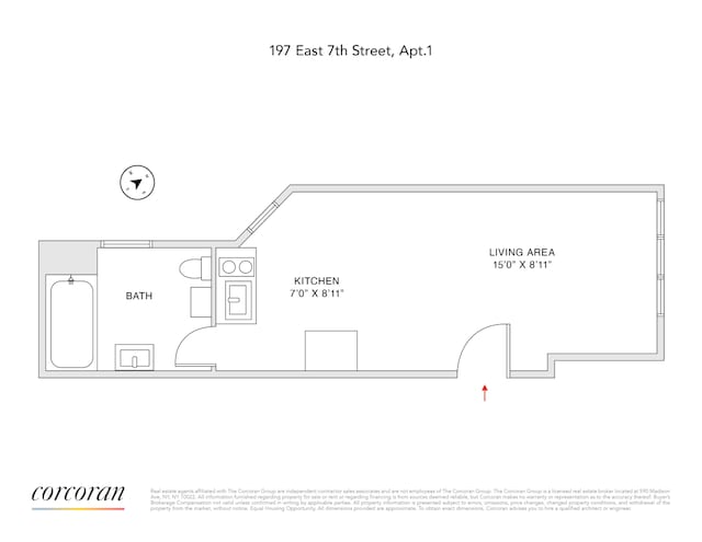 198 E 7th St Unit 1, New York City, NY 10009 - home floor plan