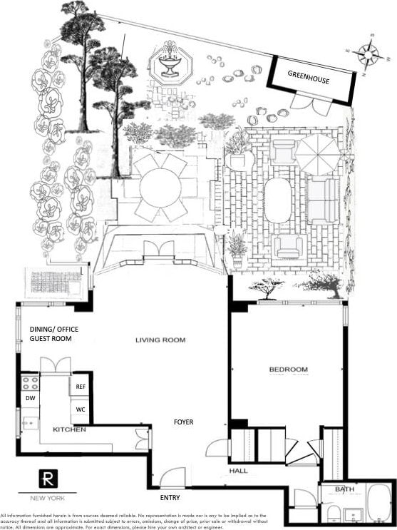 440 E 56th St Unit 1-G, New York City, NY 10022 - view of room layout