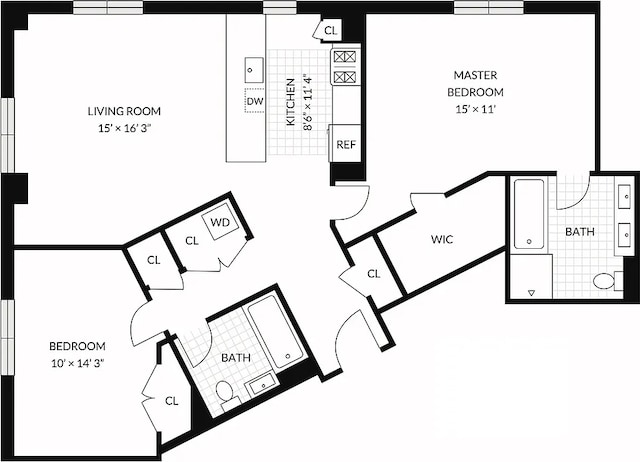 133 Water St Unit 3D, New York City, NY 11201 - room layout