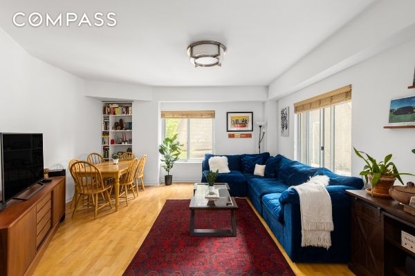 133 Water St Unit 3D, New York City, NY 11201 - living room with light wood-type flooring