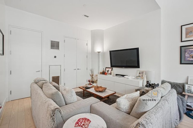 27-28 Thomson Ave Unit 135, New York City, NY 11101 - living room featuring light wood finished floors