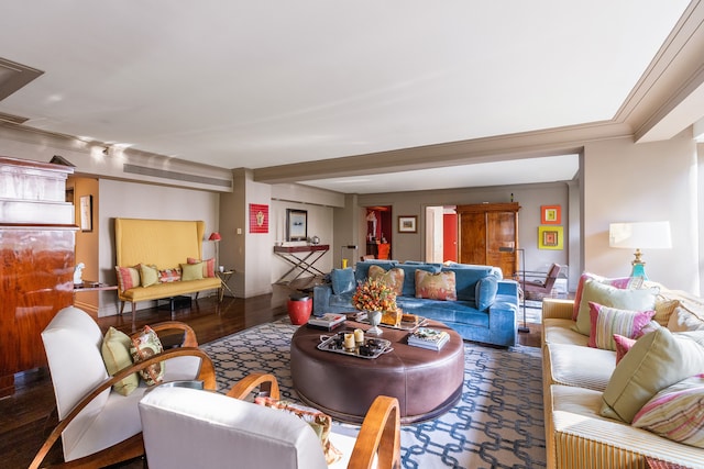 200 E 66th St Unit E307, New York City, NY 10065 - living room with wood finished floors