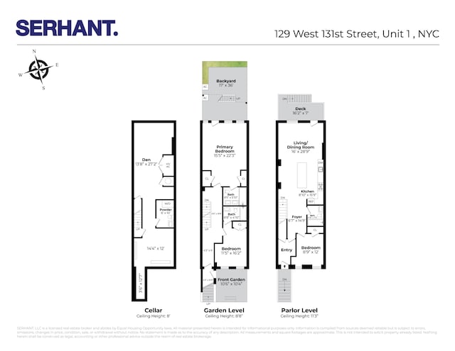 129 W 131st St Unit 1A, New York City, NY 10027 - floor plan / room layout