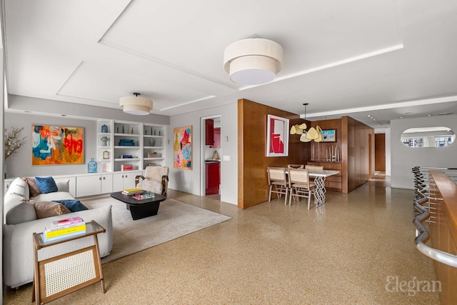 118 E 60th St Unit 33/32Duplex, New York City, NY 10022 - living room featuring built in shelves