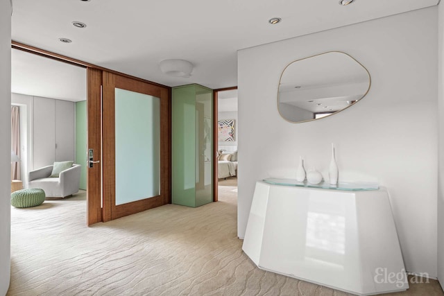 118 E 60th St Unit 33/32Duplex, New York City, NY 10022 - hallway with carpet floors and recessed lighting