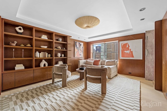 118 E 60th St Unit 33/32Duplex, New York City, NY 10022 - sitting room featuring a raised ceiling