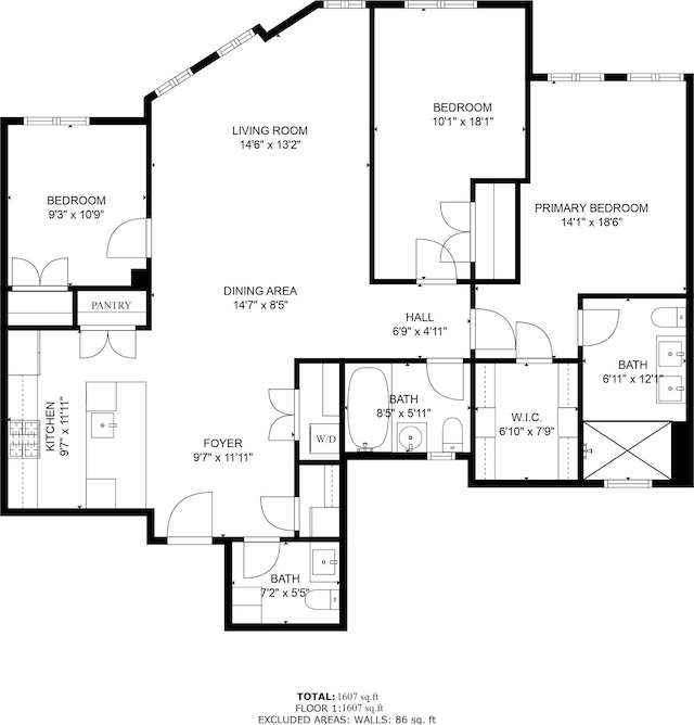 856 Washington Ave Unit 5A, New York City, NY 11238 - view of room layout