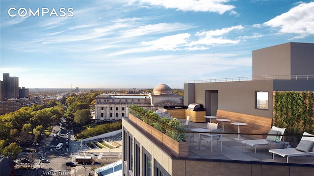 856 Washington Ave Unit 5A, New York City, NY 11238 - balcony with a city view