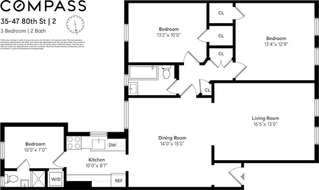 35-47 80th St Unit 2, New York City, NY 11372 - floor plan / room layout