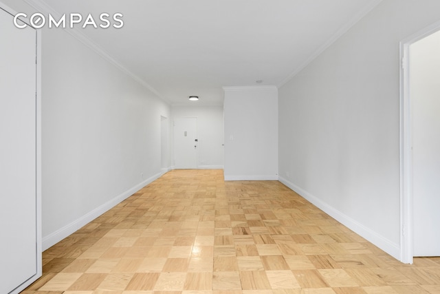 305 E 40th St Unit 14V, New York City, NY 10016 - hall with baseboards and crown molding