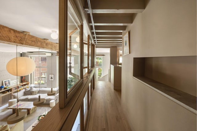 132 Greene St Unit 3R, New York City, NY 10012 - hallway with wood finished floors