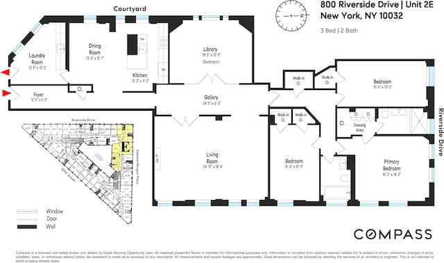 800 Riverside Dr Unit 2E, New York City, NY 10032 - room layout