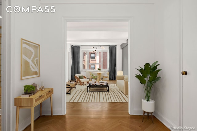 50 Park Ave Unit 12D, New York City, NY 10016 - corridor featuring baseboards