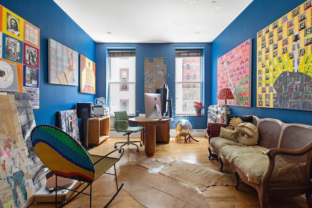 351 W Broadway Unit 4, New York City, NY 10013 - office area with wood finished floors