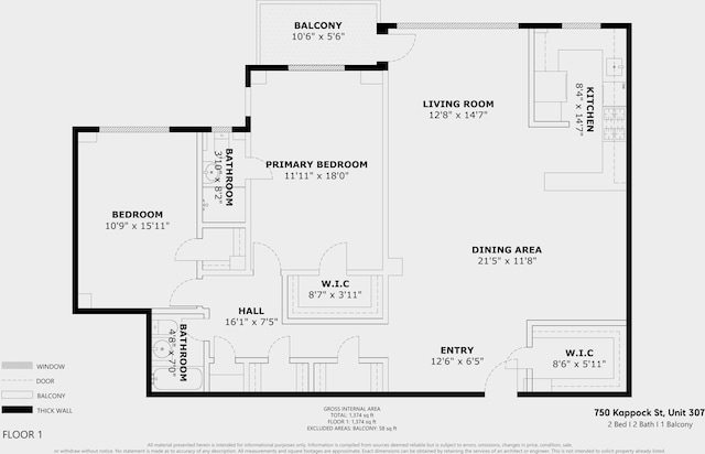 750 Kappock St Unit 307, New York City, NY 10463 - property floor plan