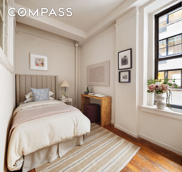 270 Riverside Dr Unit 2C, New York City, NY 10025 - bedroom with wood finished floors and baseboards