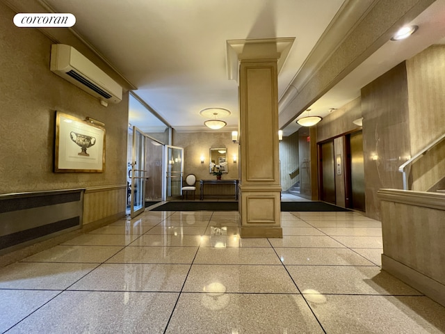 201 E 37th St Unit 4F, New York City, NY 10016 - community lobby with a decorative wall