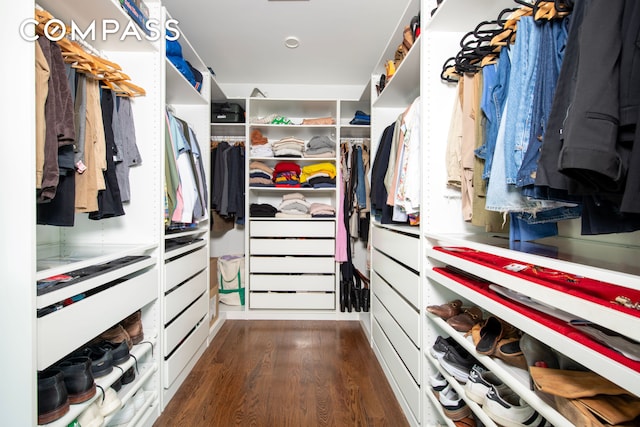 430 W 147th St, New York City, NY 10031 - walk in closet with dark wood-style flooring