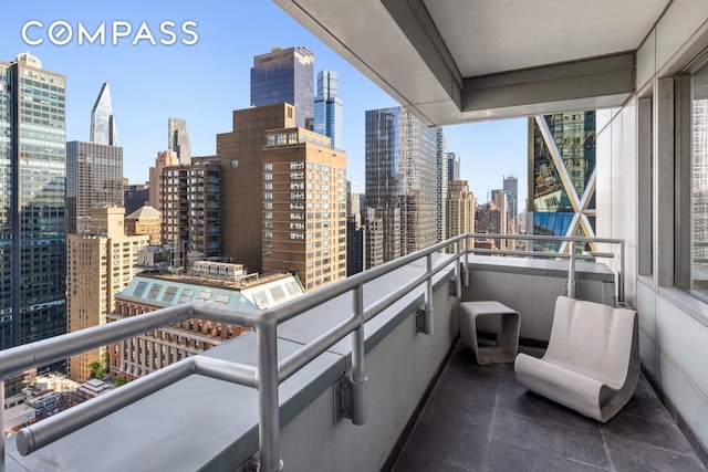 301 W 57th St Unit 36C, New York City, NY 10019 - balcony featuring a view of skyline