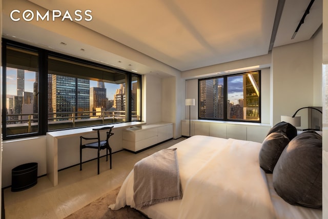 301 W 57th St Unit 36C, New York City, NY 10019 - bedroom featuring a skyline view