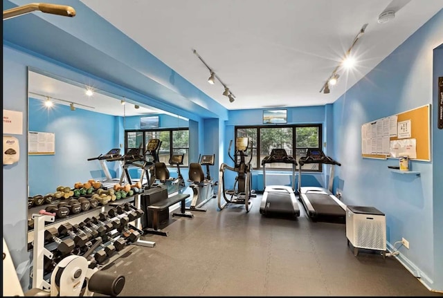 35 E 38th St Unit 3C, New York City, NY 10016 - workout area featuring rail lighting