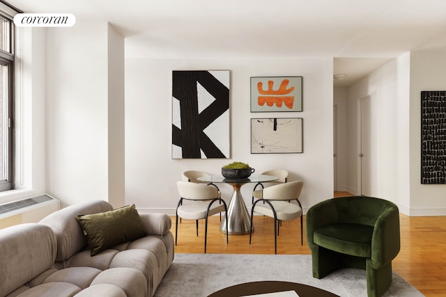99 Jane St Unit 2J, New York City, NY 10014 - living room with wood finished floors and baseboards