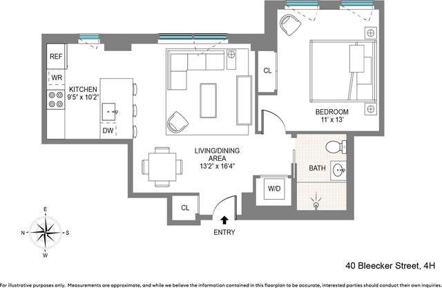 40 Bleecker St Unit 3H, New York City, NY 10012 - floor plan / room layout