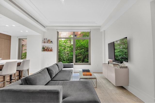 40 Bleecker St Unit 3H, New York City, NY 10012 - living room featuring recessed lighting and baseboards