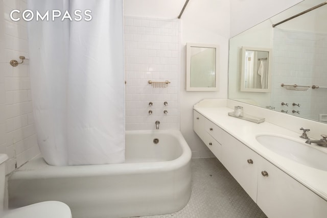 1060 Park Ave Unit 3Ab, New York City, NY 10128 - full bath with shower / bathtub combination with curtain, vanity, and toilet