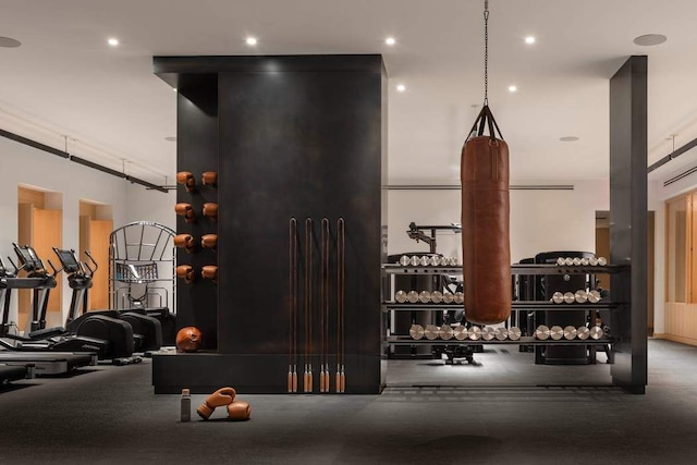 30 Front St Unit 28C, New York City, NY 11201 - gym featuring recessed lighting