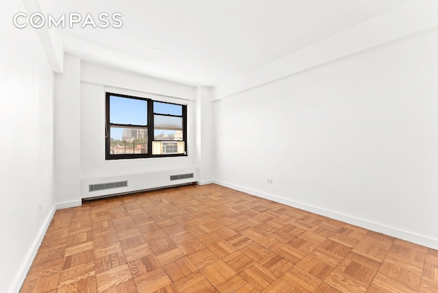 345 W 145th St Unit 8C3, New York City, NY 10031 - empty room featuring baseboards and cooling unit