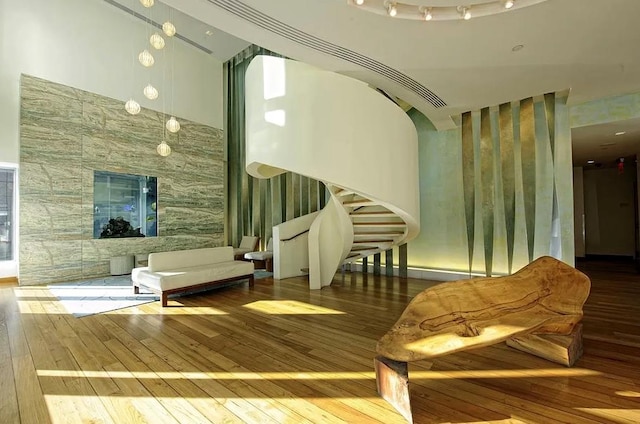 2 River Ter Unit 18F, New York City, NY 10282 - community lobby featuring stairs
