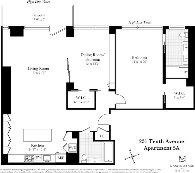 231 10th Ave Unit 5A, New York City, NY 10011 - floor plan / room layout
