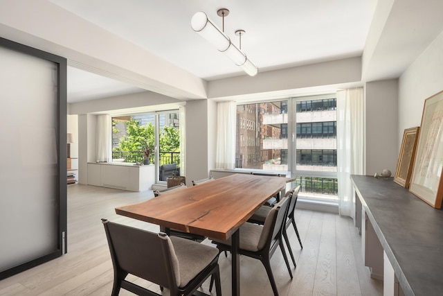 231 10th Ave Unit 5A, New York City, NY 10011 - dining area featuring light wood-type flooring