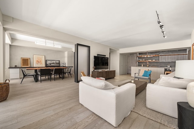 231 10th Ave Unit 5A, New York City, NY 10011 - living room featuring light wood-style flooring