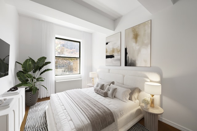 99 John St Unit 1405, New York City, NY 10038 - bedroom with wood finished floors and baseboards