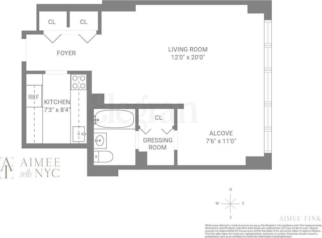 165 E 32nd St Unit 15C, New York City, NY 10016 - home floor plan