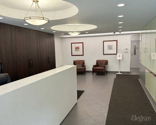 165 E 32nd St Unit 15C, New York City, NY 10016 - reception featuring recessed lighting and a surveillance system